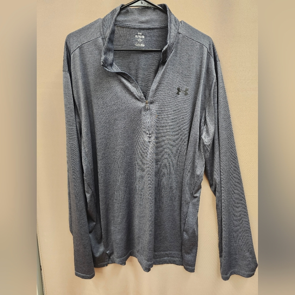 Under Armour Men's Charcoal Long Sleeve 3/4 Zip